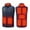 004 Navy, variant on Unisex Heated Vest USB Electric Heating Jacket 3 Heating Levels 9 Heating Zones Washable Stand Collar Coat