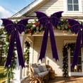 thumbnail image 6 of Extra-Large Christmas Bow Decoration – 45.28 Inch Oversized Cloth Bow for Tree Top, Porch, Window, Party Decor, 6 of 6