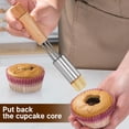 thumbnail image 2 of Mistaha Stainless Steel Cupcake Core Remover Set - Star, Floral, Heart Shaped Kitchen Baking Tool Kit - Easy Clean Cupcake Filling Injector - Pastry Decorating Gadget with Plunger - Dishwasher Safe -, 2 of 7