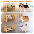 thumbnail image 2 of Cuencos Elevados PKDEF Ajustables en Altura y Ángulo con Alfombrilla Antideslizante para Perros Pequ, 2 of 7