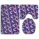 thumbnail image 1 of ABPHQTO Bandera de Eslovaquia Artascope Flor Juego de alfombras de baño de 3 piezas Alfombra de baño Alfombra de contorno y tapa de inodoro, 1 of 2