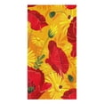 thumbnail image 3 of Red Flower Poppy Daisy Microfiber Towel Absorbent Kitchen Cleaning Cloth Dish Towel Household Cleaning Towel, 3 of 7