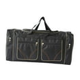 thumbnail image 2 of Bolsa de viaje tipo lona, ​​bolsa de equipaje para mujer y hombre, bolsa de almacenamiento para acampar Negro, 2 of 9