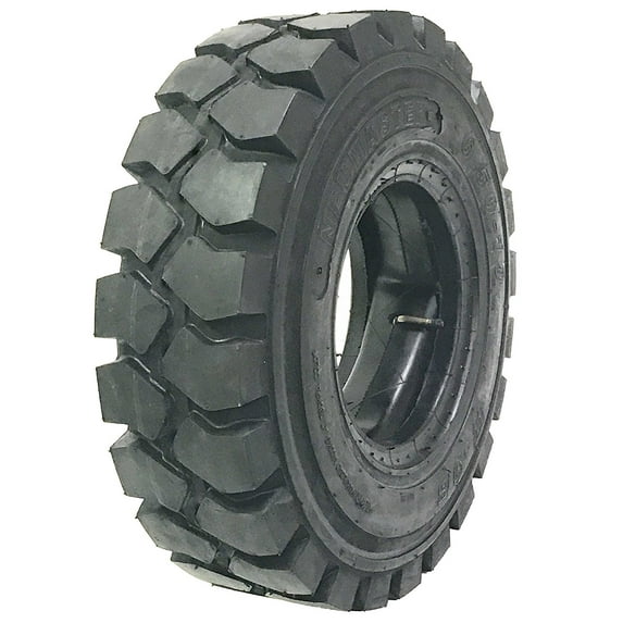 One New ZEEMAX Heavy Duty 6.50-10 /10TT Forklift Tire w/Tube & Flap w/Rim Guard