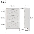 thumbnail image 6 of VEANERWOOD Shoe Storage Cabinet with 3 Flip Drawers & Metal Legs for Entryway, Narrow Shoe Rack Cabinet, White, 6 of 8