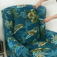 thumbnail image 4 of Sumhomie Housse Extensible Imprimée pour Fauteuil à Oreilles 2 Pcs, Vert, 4 of 4