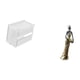 thumbnail image 5 of Caja de almacenamiento de papel higiénico acrílica, dispensador moderno de toallas de papel, soporte de papel higiénico de pared, estatua de dama trib, 5 of 8