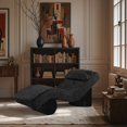 thumbnail image 4 of Meridian Furniture Marcella Black Fabric Upholstered Chaise Lounge, 4 of 9