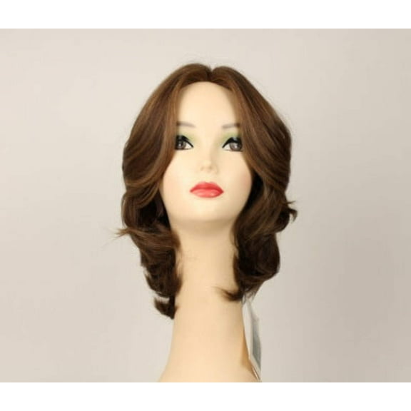 European Human Hair Freeda Wig Shlomit Light Brown With Blonde Highlights Skin Top Size M