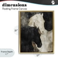 thumbnail image 4 of Stupell Industries Modern Dual Spirit Horses Gold Floating Frame Canvas Art, 17 x 21, by Svetlana Aleynikova, 4 of 8