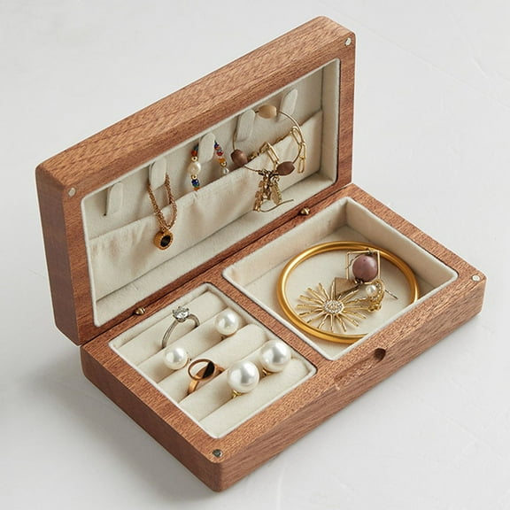 Jewelry Box Collection | Lockable Security, Sleek Modern Oval, Double-Layered Storage | Ideal for Women, Jewelry Enthusiasts & Bridal Gifts