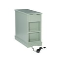 thumbnail image 4 of Powell Butler Accent Table with USB and Electrical Charging Station, Aqua, 4 of 23