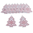 thumbnail image 3 of 10x Adornos para árbol de Navidad en rodajas de madera decorativas Blanco, 3 of 9