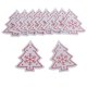 thumbnail image 3 of 10 adornos de madera para árbol de Navidad, ideales para hacer tarjetas, álbumes de recortes y decoraciones colgantes. Blanco, 3 of 9