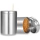 thumbnail image 1 of Dispensador de acero inoxidable, contenedor de pinzas de dientes de engrosamiento con 400 piezas de palillos de bambú Feliz Sencillez, 1 of 5