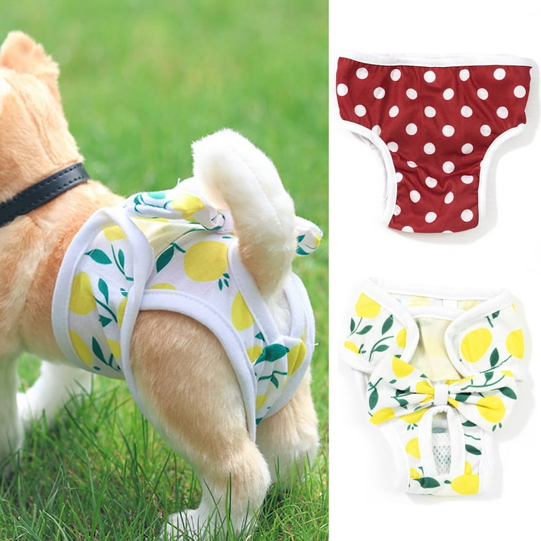 3Pack Reusable Dog Diaper Female Pet Pant Washable Puppy Dog Diapers  S/M/L/XL