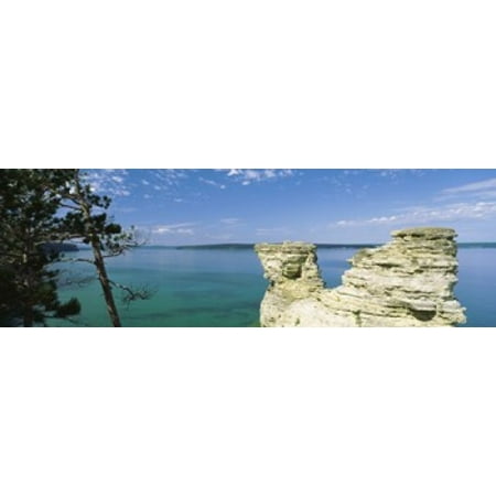 Lake Superior Depth Chart Miners Castle Pictured Rocks National Lakeshore Lake Superior Munising Upper Peninsula Michigan USA Poster Print (8 x 10) ()