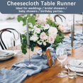 thumbnail image 7 of Elegant 120-Inch Boho Rustic Gauze Table Runner for Weddings, Bridal Showers, Baby Showers, Birthday Parties, and Easter Table Decorations, 7 of 7