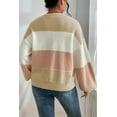 thumbnail image 3 of Ushdele Flirty Dusty Pink Block Sweater - Style Meets Comfort!, 3 of 8