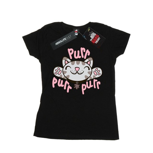 Big Bang Theory T-Shirt en Coton Pur pour Femmes Soft Kitty