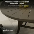 thumbnail image 4 of Mondawe 48" Cast Aluminum Round Dining Table, 4 of 6