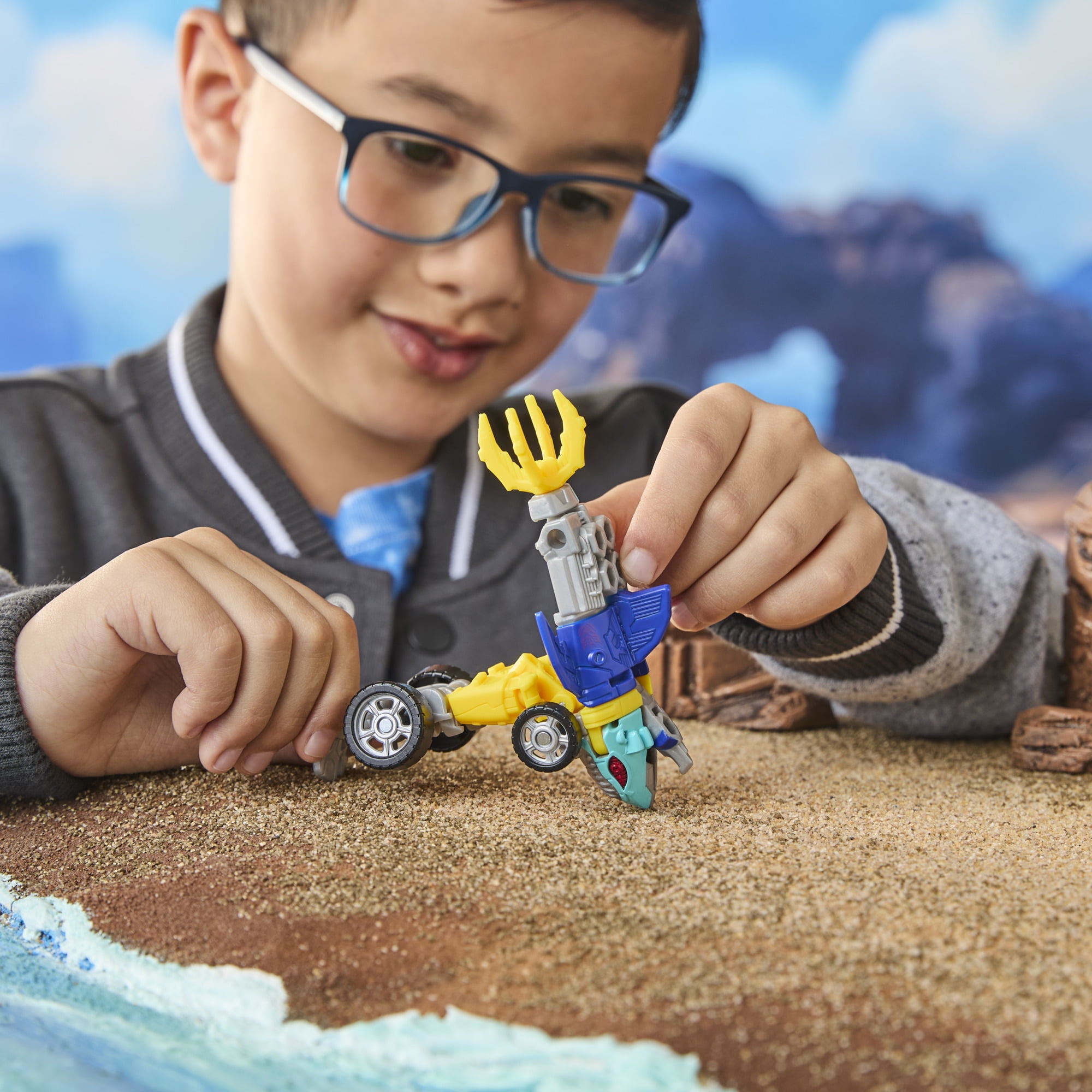 Transformers CYBERWORLD, figurine Cyber Changers Sky-Byte