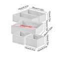 thumbnail image 3 of VORJELT 5-Piece Non-Woven Fabric Drawer Organizer Set - Foldable Storage Box for Clothes, Underwear, Socks, and Miscellaneous Items - Space-Saving Design for Wardrobe and Home Organization White, 3 of 6