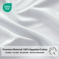 thumbnail image 4 of Shunjie.Home Fitted Sheet Only Twin XL Size 2 Pack, 100% Egyptian Cotton, 600 Thread Count, 16" Deep Pocket, White, 4 of 9