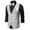 Silver, variant on Men's Coats And Jackets Hooded Men's Autumn And Winter Trendy Personality Sequins Casual Vest Jacket Black XL JE