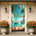 thumbnail image 5 of Beach Themed Happy Retirement Banner with Sailing Boats Balloons and Stars Party Decoration Backdrop for Retirement Parties Photo Shoots and Celebration Events, 5 of 8