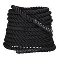 thumbnail image 1 of LOVIVER Battle Rope Core Exercising Physical Strength Training Fitness Exercise Rope Black, 1 of 8