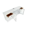 thumbnail image 3 of Maklaine Modern / Contemporary 90" Entertainment Console Chalk White, 3 of 7