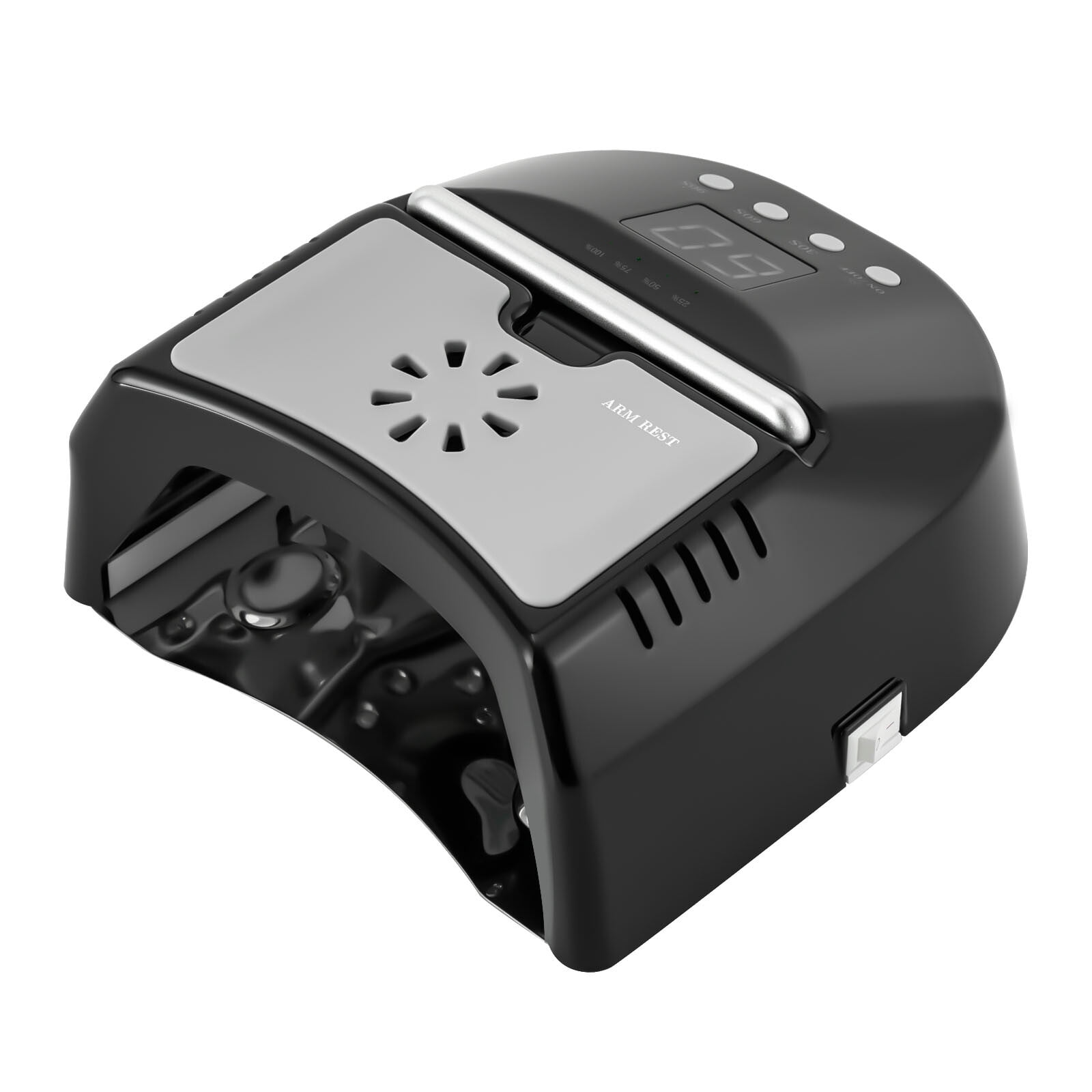 PEAKORA72W Cordless UV LED Nail Lamp Rechargeable Nail Dryer Lamp For Gel Nails+Fan
