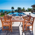 thumbnail image 2 of Vifah Malibu 7 Piece Wood Patio Dining Set, 2 of 4