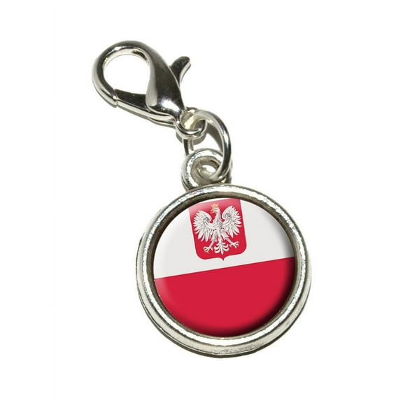 Poland Polish Flag Bracelet Charm
