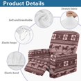 thumbnail image 5 of HELLHERO Recliner Chair Slipcover with Running Horse Geometric Pattern, 4 Piece Polyester Spandex Cover with Side Pocket for Apartment Home Theater Single Lounger Sofa, 5 of 8
