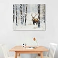 thumbnail image 2 of Nawypu  Christmas Canvas Wall Art, Christmas Framed Wall Art with Deer in Winter Snowy Forest for Christmas Wall Decorations, Christmas Gifts, 2 of 4