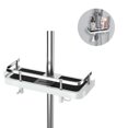 thumbnail image 2 of Shower Shelf Without Drilling Adjustable Shower Shelf for Shower Rod Bathroom Storage with Shower Holder Shelf with 2 Small Hooks--, 2 of 5
