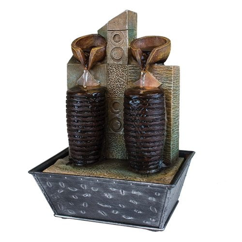 beckett two tall pouring jars led table top