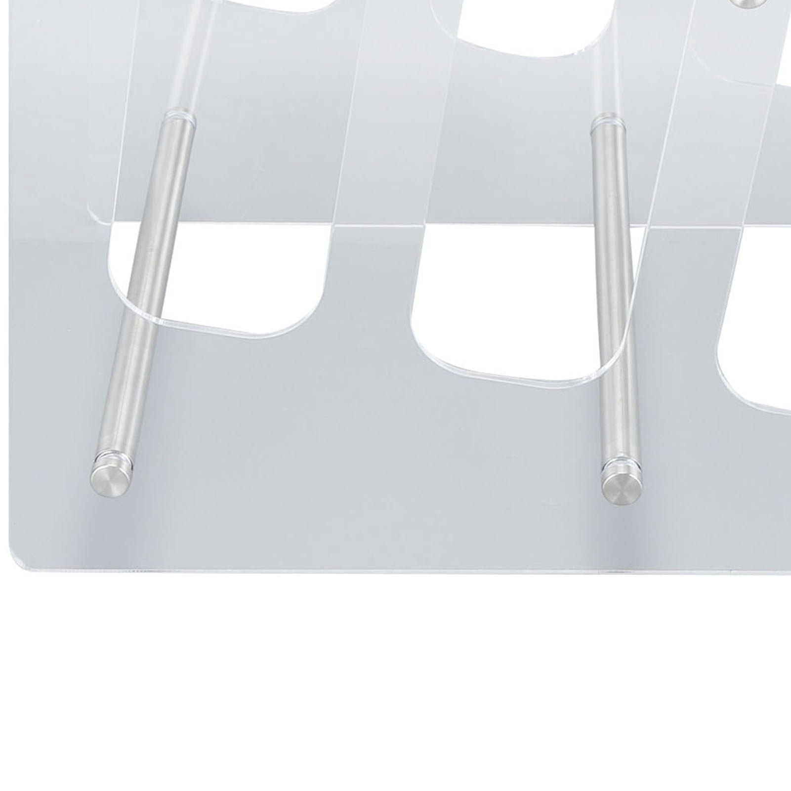 M Buder Keyboard Display Stand 3 Tier Acrylic Desk Keyboard Storage Holder for Mechanical Gaming Keyboard, Transparent (12.2 inches / 31 cm)