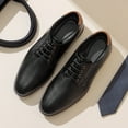 thumbnail image 7 of BURUDANI Mens Casual Round Toe Classic Lace-up Oxford Shoes, 7 of 7