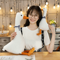 thumbnail image 5 of Girl Car Toys Big White Goose Animals for Girls Plush Stuffed Cartoon Pp Cotton Kids, 5 of 5