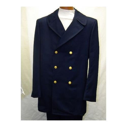 Men's Reefer Coast Guard Pea Trench 