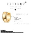 thumbnail image 5 of Fettero 14K Gold Plated Dainty Beaded/Circle/Spike/CZ Huggie Hoop Earrings for Women Jewelry, 5 of 6