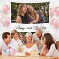 thumbnail image 2 of 50th Birthday Gifts for Women Personalized 50th Birthday Blanket 50th Birthday Decorations Gifts for Her 50 Year Old Gifts for Women Turning 50 and Fabulous Gifts for Mom Friend 1974 (Purple Photo), 2 of 5