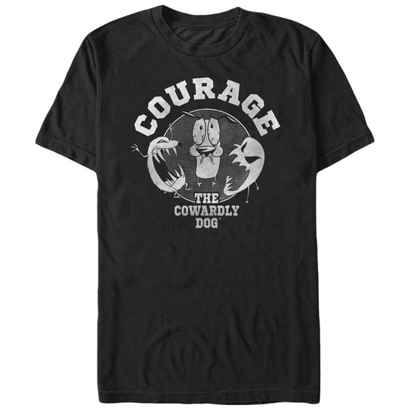Men's Courage the Cowardly Dog Monsters  Graphic Tee Black Large
