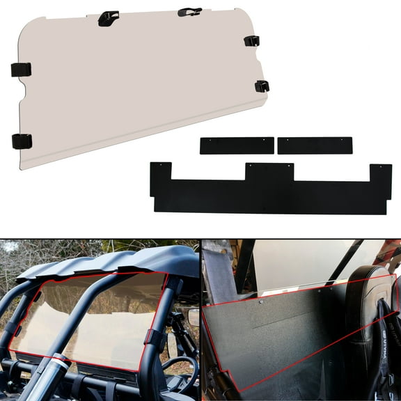 Kojem Dark Tinted Rear Windshield for 2014  Polaris RZR XP 1000 TURBO Non-Scratch Resistant