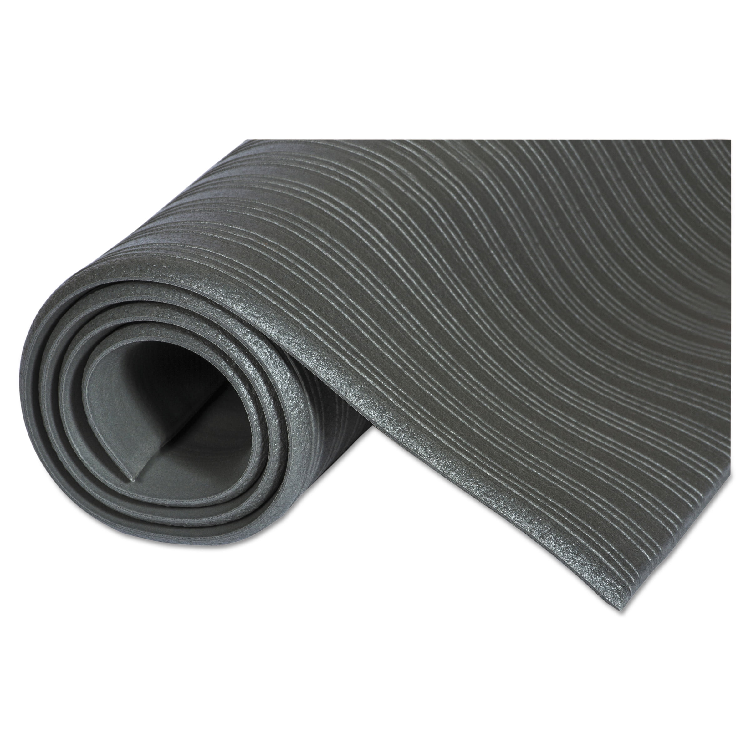 Crown Ribbed Vinyl AntiFatigue Mat, 24 x 36, Gray