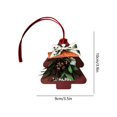 thumbnail image 3 of Colgante de Aromaterapia para Árbol de Navidad | Decoración de Papel Rojo, Blanco y Verde con Aroma a Palo de Madera | Regalo Navideño para Desodorante de Coche y Dormitorio | Adorno Colgante con Aro, 3 of 6