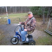 Portable Foldup Folding electric mobility scooter with 3 wheels trike